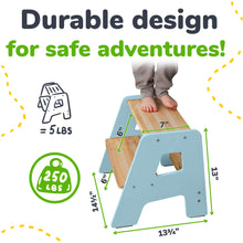 Load image into Gallery viewer, 2-Step Stool for Kids