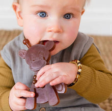 Load image into Gallery viewer, The Little Bamber - Natural Rubber & Baltic Amber Teething Toy