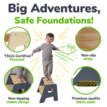 Load image into Gallery viewer, 2-Step Stool for Kids