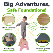 Load image into Gallery viewer, 2-Step Stool for Kids