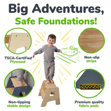 Load image into Gallery viewer, 2-Step Stool for Kids