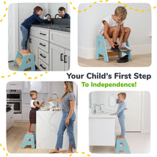 Load image into Gallery viewer, 2-Step Stool for Kids