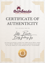 Load image into Gallery viewer, The Little Bamber - Natural Rubber & Baltic Amber Teething Toy