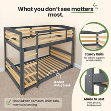 Load image into Gallery viewer, Solid Wood Kids Bunk Bed