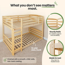 Load image into Gallery viewer, Solid Wood Kids Bunk Bed