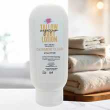 Load image into Gallery viewer, Magnesium Tallow Lotion Cashmere Cloud | Cozy Scent & Comforting Relief