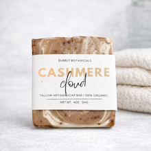 Load image into Gallery viewer, Handcrafted Tallow Soap - Cashmere Cloud | Warm Vanilla & Sandalwood Scent