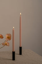 Load image into Gallery viewer, Pink Rose | Dipped Beeswax Taper Candles