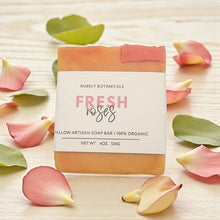 Load image into Gallery viewer, Handcrafted Tallow Soap - Fresh Roses | Romantic, Floral Scent