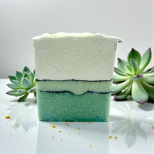Load image into Gallery viewer, Handcrafted Tallow Soap- Lush Succulent | Fresh Green Botanical Bar Scent