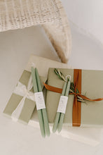 Load image into Gallery viewer, Eucalyptus | Dipped Beeswax Taper Candles
