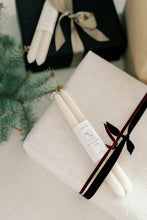 Load image into Gallery viewer, Natural White | Dipped Beeswax Taper Candles