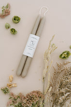 Load image into Gallery viewer, Clay | Dipped Beeswax Taper Candles