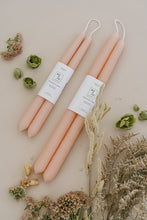 Load image into Gallery viewer, Pink Rose | Dipped Beeswax Taper Candles
