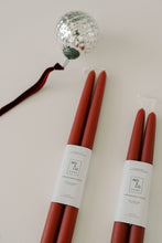 Load image into Gallery viewer, Berry Red | Dipped Beeswax Taper Candles