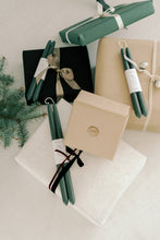 Load image into Gallery viewer, Forest Green | Dipped Beeswax Taper Candles