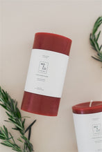 Load image into Gallery viewer, Berry Red | Beeswax Pillar Candle