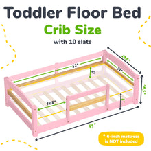 Load image into Gallery viewer, Floor Bed - Crib Size
