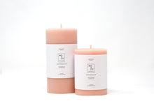 Load image into Gallery viewer, Pink Rose | Beeswax Pillar Candle