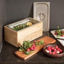 Load image into Gallery viewer, Countertop Compost Bin - Noaway© in Magnolia Wood and Stainless Steel