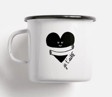 Load image into Gallery viewer, Hand Printed Enamel Mugs by Typealive