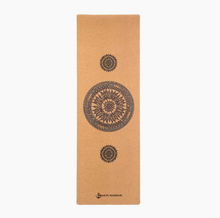Load image into Gallery viewer, Shakti Warrior - Cork + Natural Rubber Yoga Mats