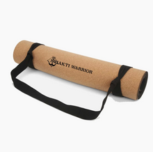 Load image into Gallery viewer, Shakti Warrior - Cork + Natural Rubber Yoga Mats