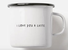 Load image into Gallery viewer, Hand Printed Enamel Mugs by Typealive