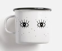Load image into Gallery viewer, Hand Printed Enamel Mugs by Typealive