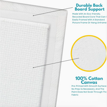 Load image into Gallery viewer, Primed Cotton Canvas Board 6pk