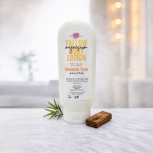 Load image into Gallery viewer, Magnesium Tallow Lotion Bamboo Teak | Spa Relaxation & Muscle Relief