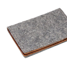 Load image into Gallery viewer, Felt and Leather Bifold Wallet