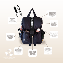 Load image into Gallery viewer, Recycled Adult Backpack Black