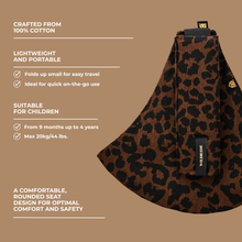 Load image into Gallery viewer, Toddler Carrier Leopard Print Brown