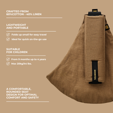 Load image into Gallery viewer, Toddler Carrier Camel Linen