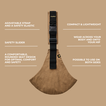 Load image into Gallery viewer, Toddler Carrier Camel Linen