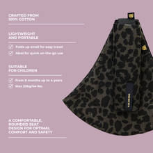 Load image into Gallery viewer, Toddler Carrier Leopard Print Grey
