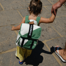 Load image into Gallery viewer, Recycled Kids Backpack Green Graphic