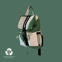 Load image into Gallery viewer, Recycled Adult Backpack Green Graphic