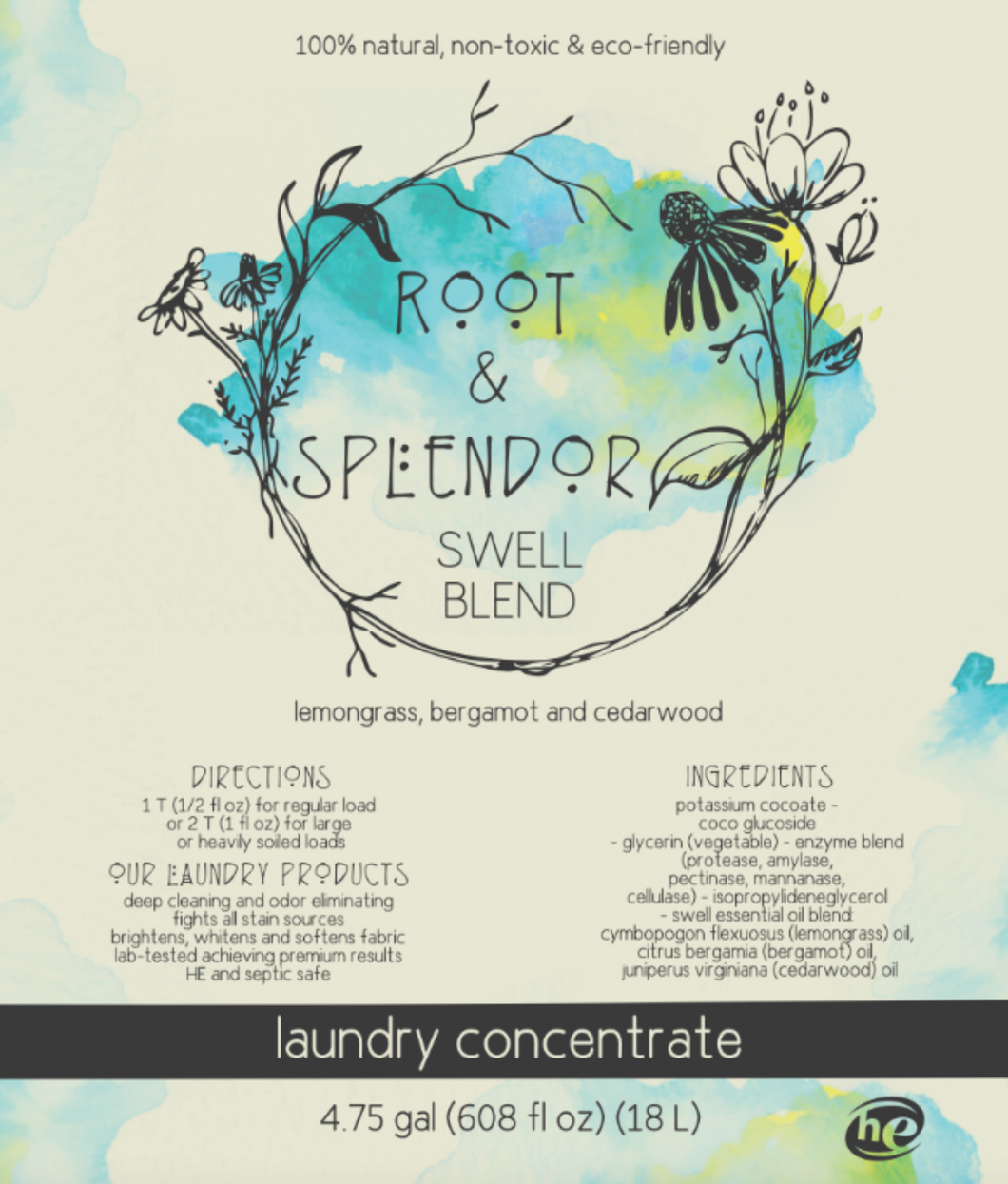 Bulk Laundry Concentrates by Root & Splendor (In Store Only)