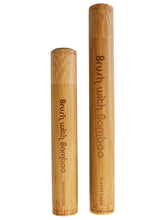 Load image into Gallery viewer, Bamboo toothbrush travel case