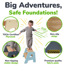 Load image into Gallery viewer, 2-Step Stool for Kids
