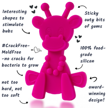 Load image into Gallery viewer, Little bamBAM Baby Teething Toy - Magenta
