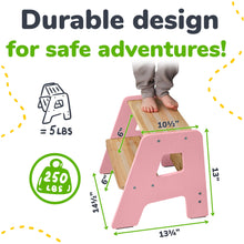 Load image into Gallery viewer, 2-Step Stool for Kids
