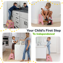 Load image into Gallery viewer, 2-Step Stool for Kids
