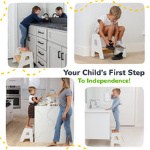 Load image into Gallery viewer, 2-Step Stool for Kids
