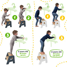 Load image into Gallery viewer, 2-Step Stool for Kids
