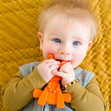 Load image into Gallery viewer, Little bamBAM Baby Teething Toy – Orange
