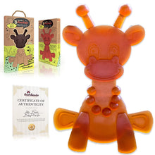 Load image into Gallery viewer, The Little Bamber - Natural Rubber &amp; Baltic Amber Teething Toy
