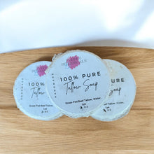 Load image into Gallery viewer, Tallow Mini Soaps – Natural Handmade Soap Bars for Gift or Travel
